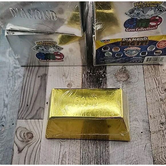 6X LOT 5 Diamond Dig it! Real Diamond in 1 in 24, 1 Gold Dig It! Sealed - Picture 2 of 4